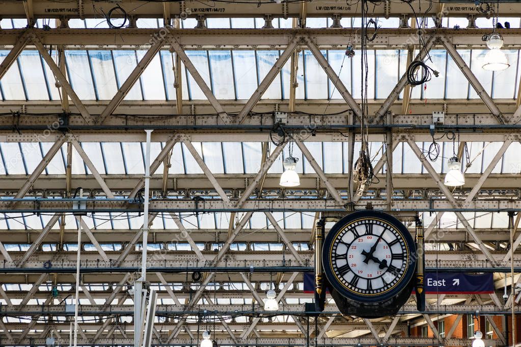 Hanging Clock at Waterloo Station