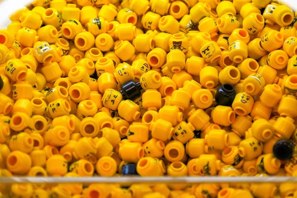 Pile of LEGO Minifigure Heads — Stock Photo, Image