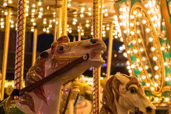 Merry-go-round en Winter Wonderland —  Fotos de Stock