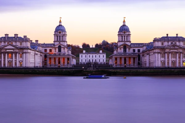 Utsikt över Greenwich från ön trädgårdar — Stockfoto