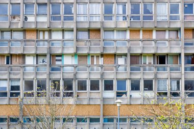 Doğu Londra'daki Konsey düz konut bloğu