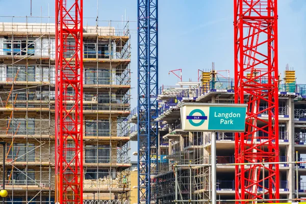Langdon Park site işareti ve İnşaat