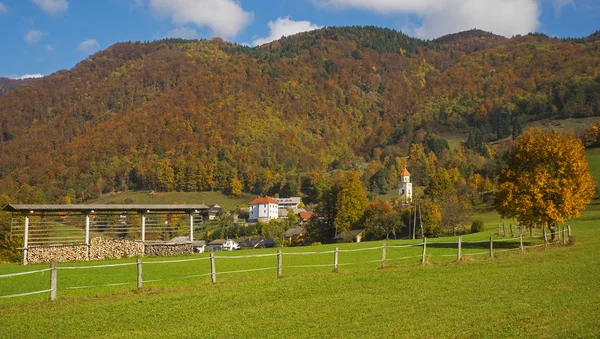 슬로베니아에서 Tuhinj 골짜기 — 스톡 사진