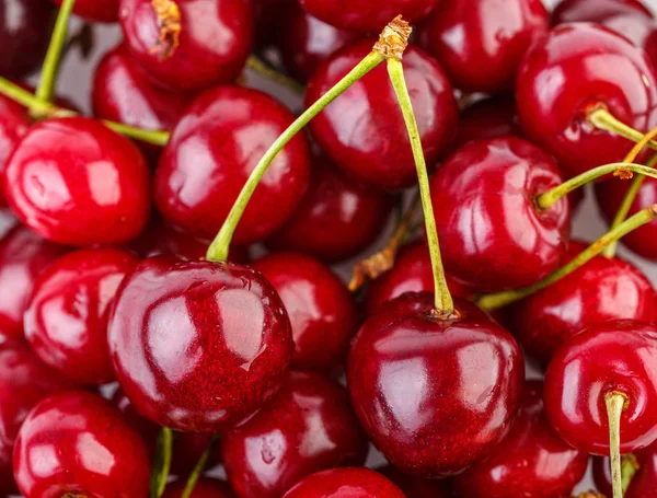 Kiraz arka plan. İzole kiraz. Kırpma yolu ile beyaz arka plan üzerinde izole kiraz meyve. Tatlı beyaz izole kiraz