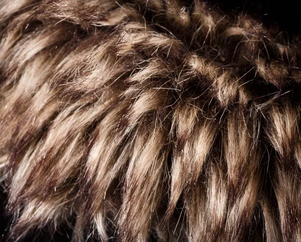 Textúra a szőr. Vörös barna szürke Farkas, róka, medve prém természetes, állat Wildlife koncepció és stílus háttér, textúrák, és a háttérkép. Makró barna szőr — Stock Fotó