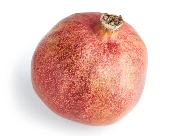 Saftige Granatapfel Und Seine Hälfte Reife Granatapfelfrüchte Isoliert Auf Weißem — Stockfoto