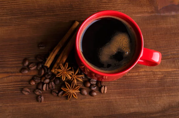Κόκκους Καφέ Καλημέρα Εσωτερικη Φρυγμένους Κόκκους Καφέ Φόντο Κόκκοι Καφέ — Φωτογραφία Αρχείου