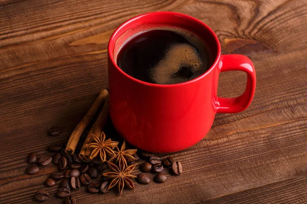 咖啡豆 早上好 烘培的咖啡豆背景关闭 咖啡豆桩从顶部与文本的副本空间 咖啡屋 — 图库照片