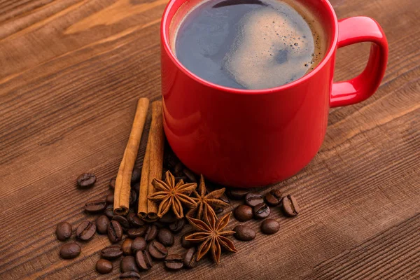 咖啡豆 早上好 烘培的咖啡豆背景关闭 咖啡豆桩从顶部与文本的副本空间 咖啡屋 — 图库照片
