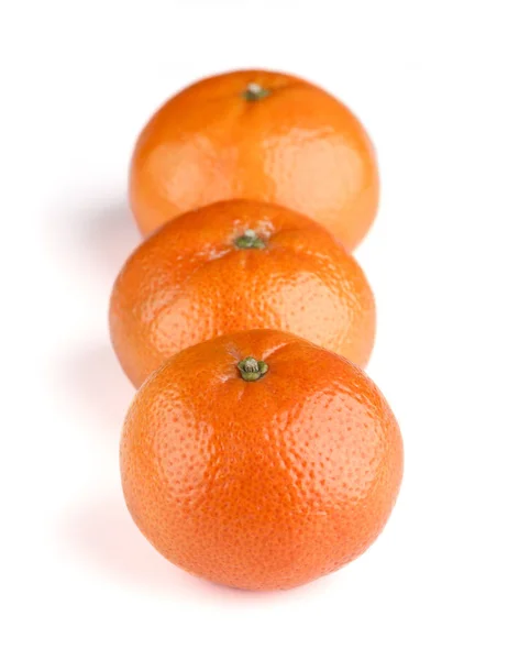 Reife Mandarine Großaufnahme Auf Weißem Hintergrund Mandarinenorange Bunte Speisen Und — Stockfoto