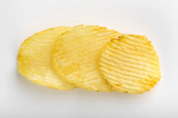 Des Chips Croustillantes Restauration Rapide Des Pommes Terre Aliments Gras — Photo