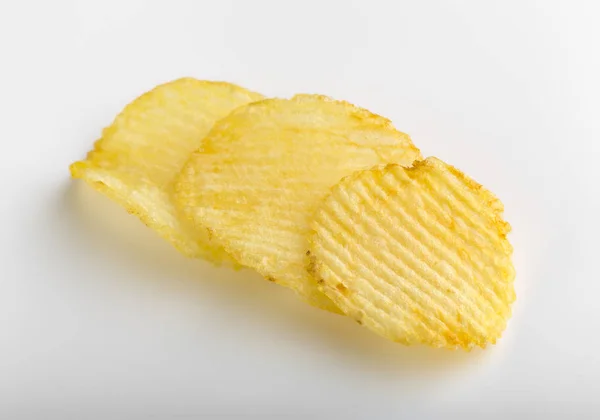 Des Chips Croustillantes Restauration Rapide Des Pommes Terre Aliments Gras — Photo