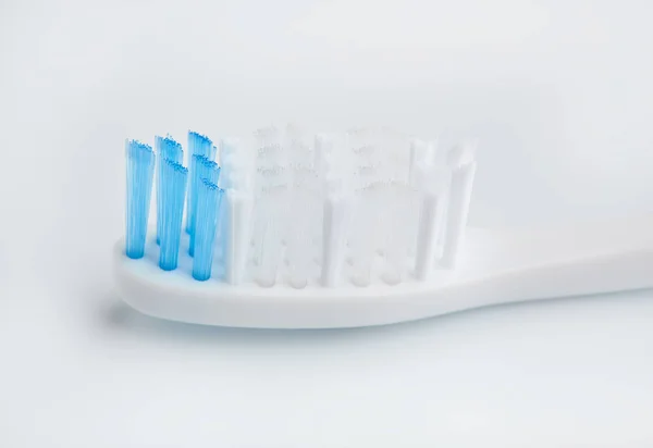 Toothbrush Isolated White Personal Hygiene Healthy Mouth Bathroom Amenities Accessories — Stock Photo, Image