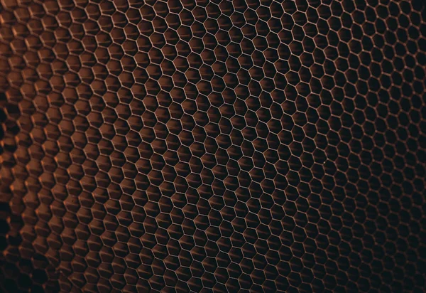 soyut doku petek. Metalik net arka plan veya doku. metal kafes. tam kare renkli ışıklı ayrıntılı bir hoparlör önünde metal ızgara. Renkli arka plan.