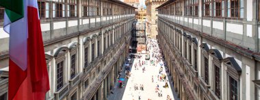 Florence, Tuscany, Italy - June, 07, 2016: The Uffizi Gallery, o clipart