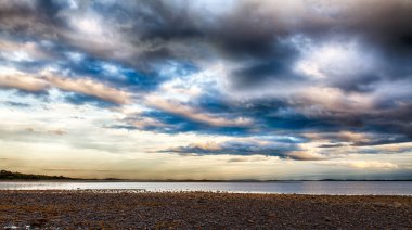İrlanda Denizi üzerinden günbatımı / Groomsport, Bangor üzerinden Belfast Lough, 