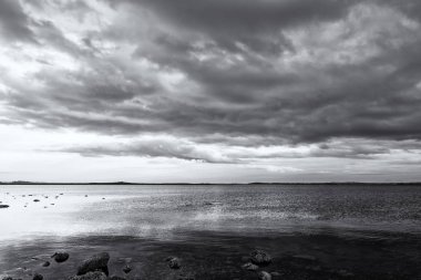 İrlanda Denizi üzerinden günbatımı / Groomsport, Bangor üzerinden Belfast Lough, 