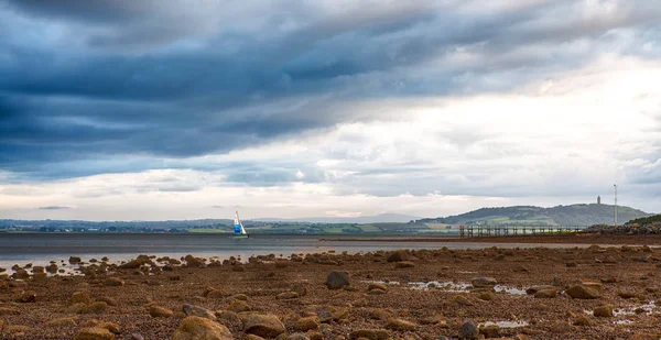 İrlanda Denizi üzerinden günbatımı / Groomsport, Bangor üzerinden Belfast Lough, 