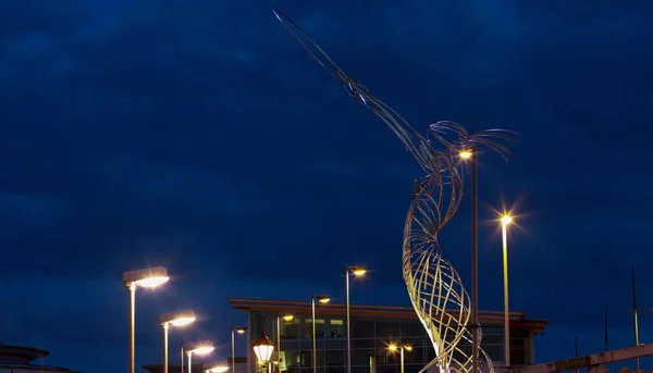 Belfast manzarası akşam, Belfast şehir, Kuzey İrlanda, 