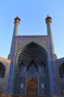 Şah Mosque(Jameh Abbasi Mosque). İmam Camii. Nakş-ı Cihan Meydanı, Isfahan, Iran.