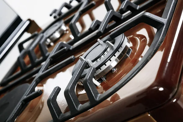 Brûleur Brun Cuisinières À Gaz — Photo