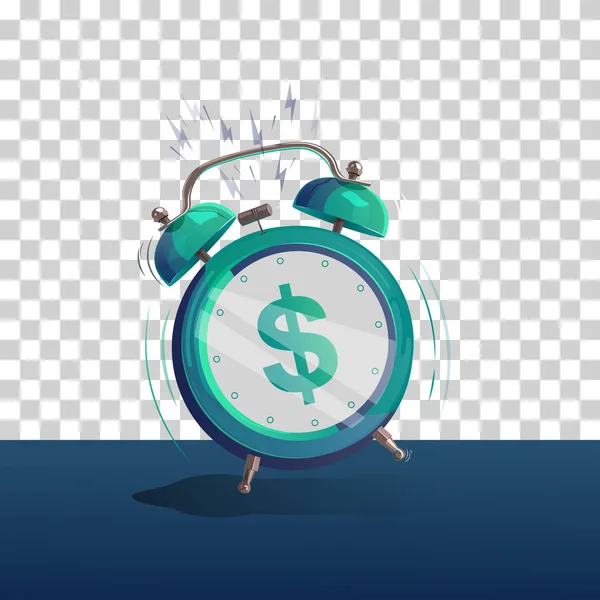 Alarm clock dollar — Stock Photo, Image