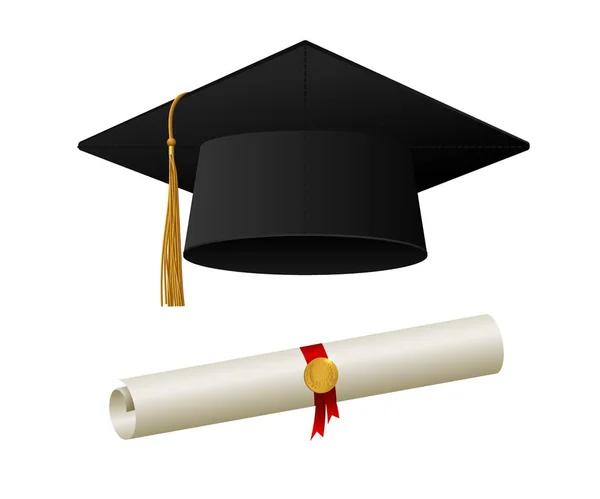 Graduation cap illustration — Stock Photo, Image