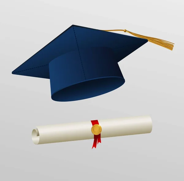 Ilustración de tapa de graduación —  Fotos de Stock