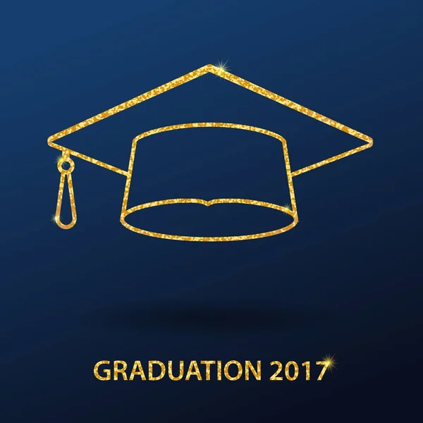 Icons. Graduation cap illustration — Stock Photo, Image