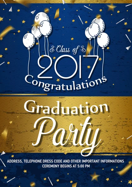 Invitation to Graduation party — Stock Photo, Image