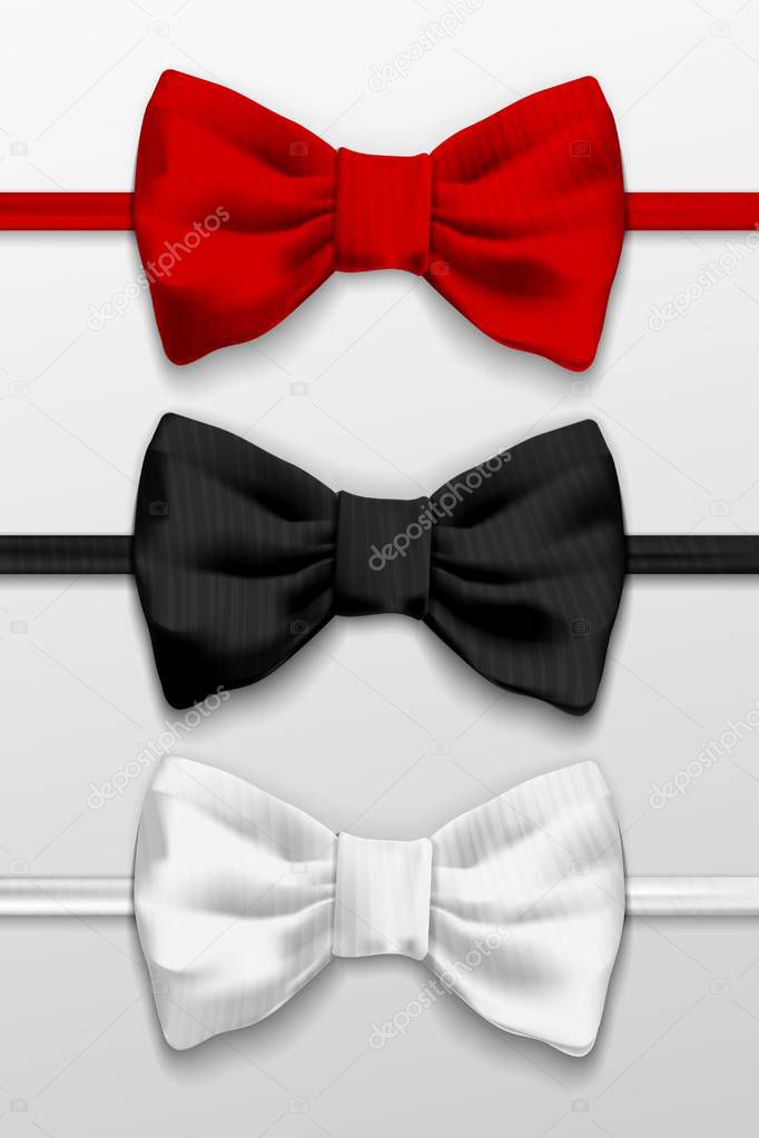 Realistic bow tie illustration