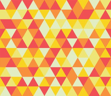 Soyut üçgen seamless modeli, yumuşak renk. Vektör çizim.
