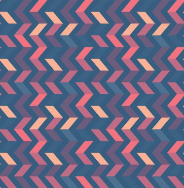 Çok renkli zikzak seamless modeli. Modern renk trendleri. Geometrik vektör çizim.