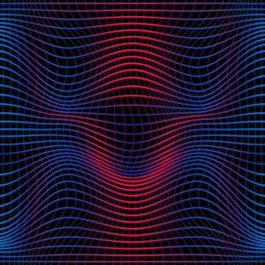 Renkli özet satırı dalga seamless modeli. Doku tasarımlarınız için dalgalı, dalgalı çizgilerle. Vektör çizim. 