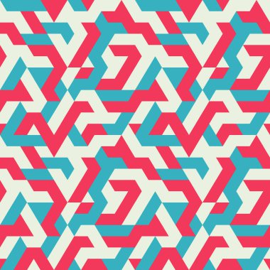 Çok renkli üçgen zigzag Seamless modeli. Modern geometrik eğilimleri. Soyut vektör çizim. 