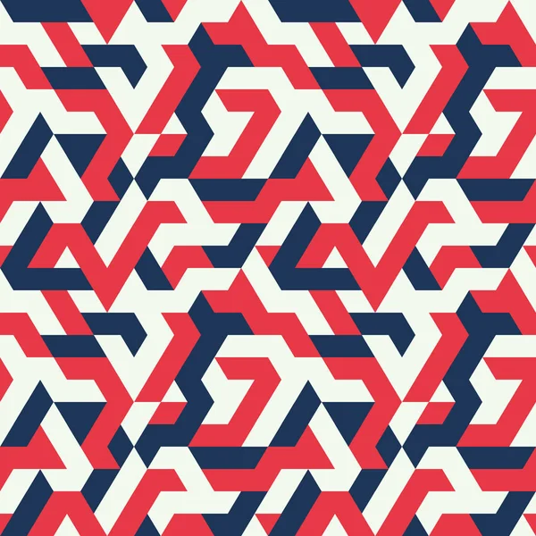 Multicolor triângulo ziguezague padrão sem costura. Tendências geométricas modernas. Ilustração vetorial abstrata . — Vetor de Stock