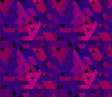 Soyut geometrik üçgen dikişsiz desen.