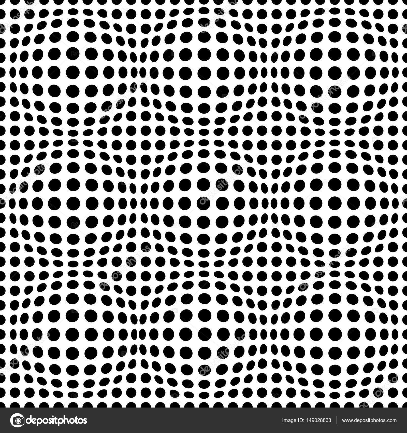 Astratto Bianco E Nero Punteggiato Senza Cuciture Struttura