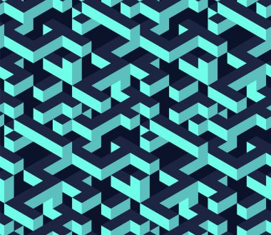 İzometrik küpleri Seamless modeli. Vektör desen için projeler olarak web elemanları ve arka planlar.