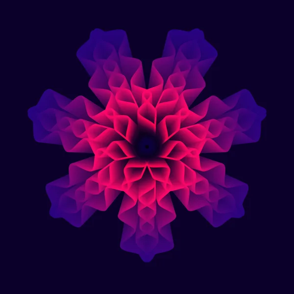 Mandala çiçek, kutsal geometri. Soyut psychedelic vektör arka plan.