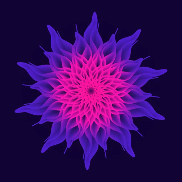 Mandala çiçek, kutsal geometri. Soyut psychedelic vektör arka plan.