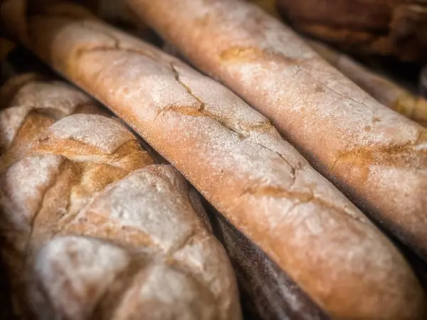 Taze ekmek yakın çekim.