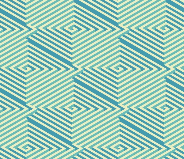 Kare izometrik labirent. Soyut vektör sonsuz desen.