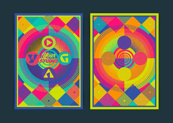 Абстрактний Шаблон Мандали Йоги Плакат Векторні Ілюстрації — стоковий вектор