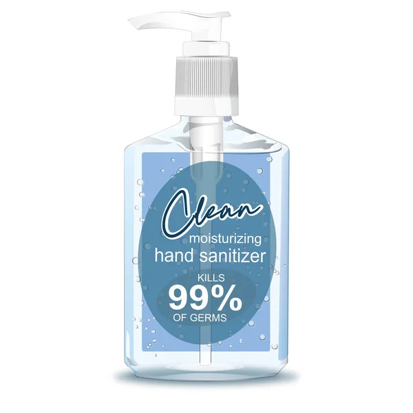 Bir şişe el dezenfektanı.