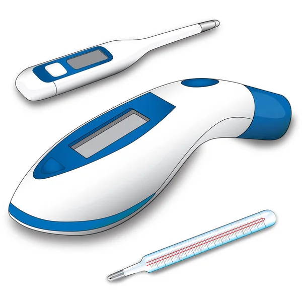 Üç tip termometre - Merkür, Kızılötesi ve Elektronik Termometre