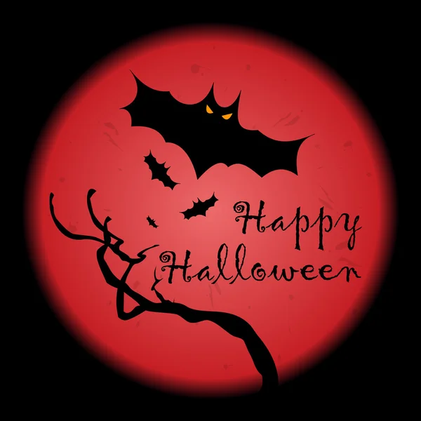 Glückliche Glückwunschkarte zu Halloween. Halloween-Banner oder -Plakat. — Stockvektor