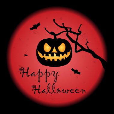 Mutlu Cadılar Bayramı tebrik kartı. Cadılar Bayramı başlık sayfası veya poster.