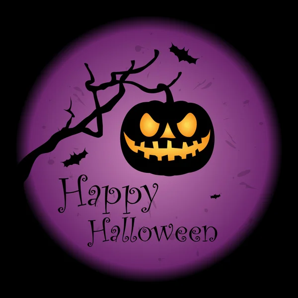 Feliz tarjeta de felicitación de Halloween. Banner o cartel de Halloween . — Vector de stock