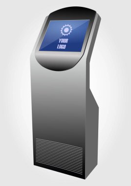 Promosyon etkileşimli bilgi Kiosk Terminal Stand değmek perde göstermek, kapalı ve açık mekanlarda kullanım için.